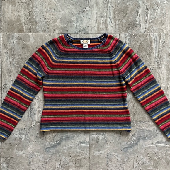 Talbots Sweaters - Talbots vintage striped multicolor sweater